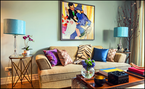 Painted Living Room