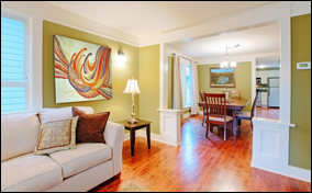 Freshly Painted Living Room